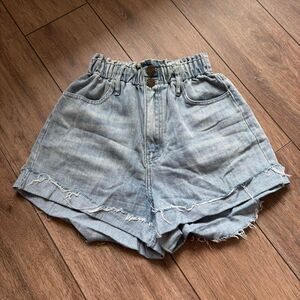 Mumu Blue Emilia boho denim baggy shorts size small
